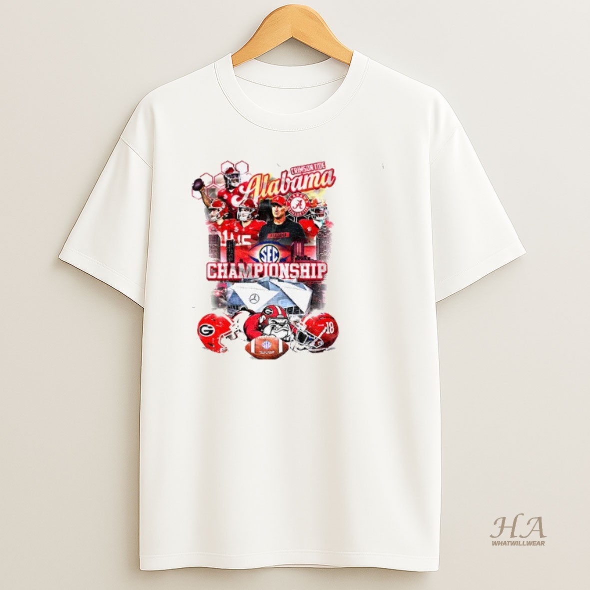 Official Alabama Crimson Tide Vs Georgia Bulldogs Football Iron Bowl 2025 Sec Championship T Shirt