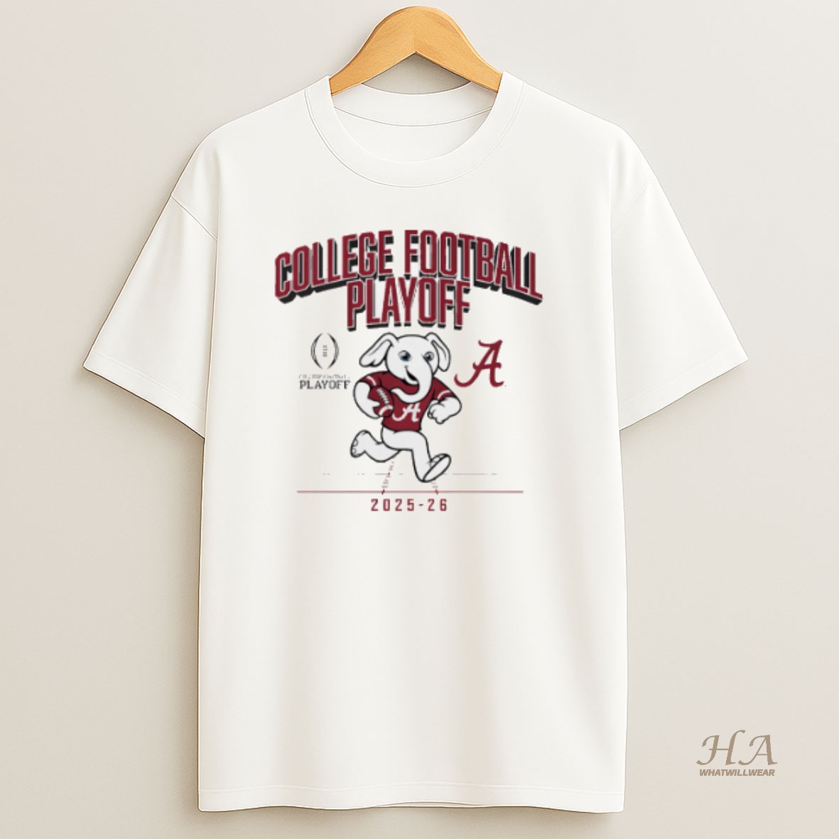 Official Alabama Football 2025 26 Cfp Mascot Shirt