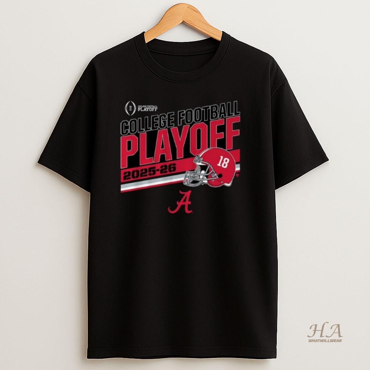 Official Alabama Football 2025 Cfp Stripe Shirt