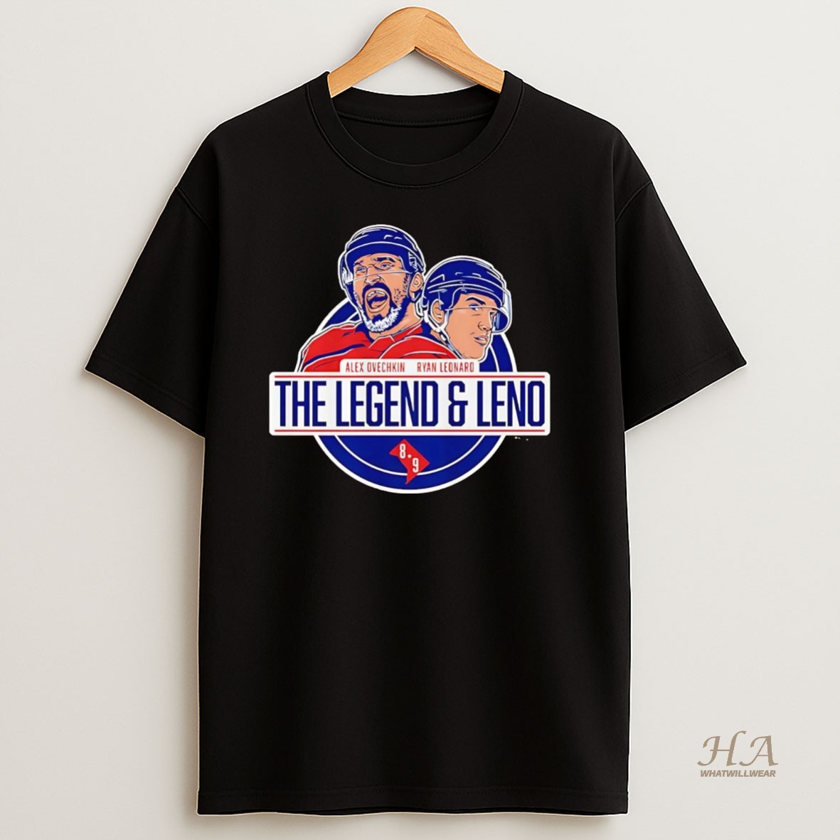 Official Alex Ovechkin Ryan Leonard The Legend And Leno Washington Capitals Shirt