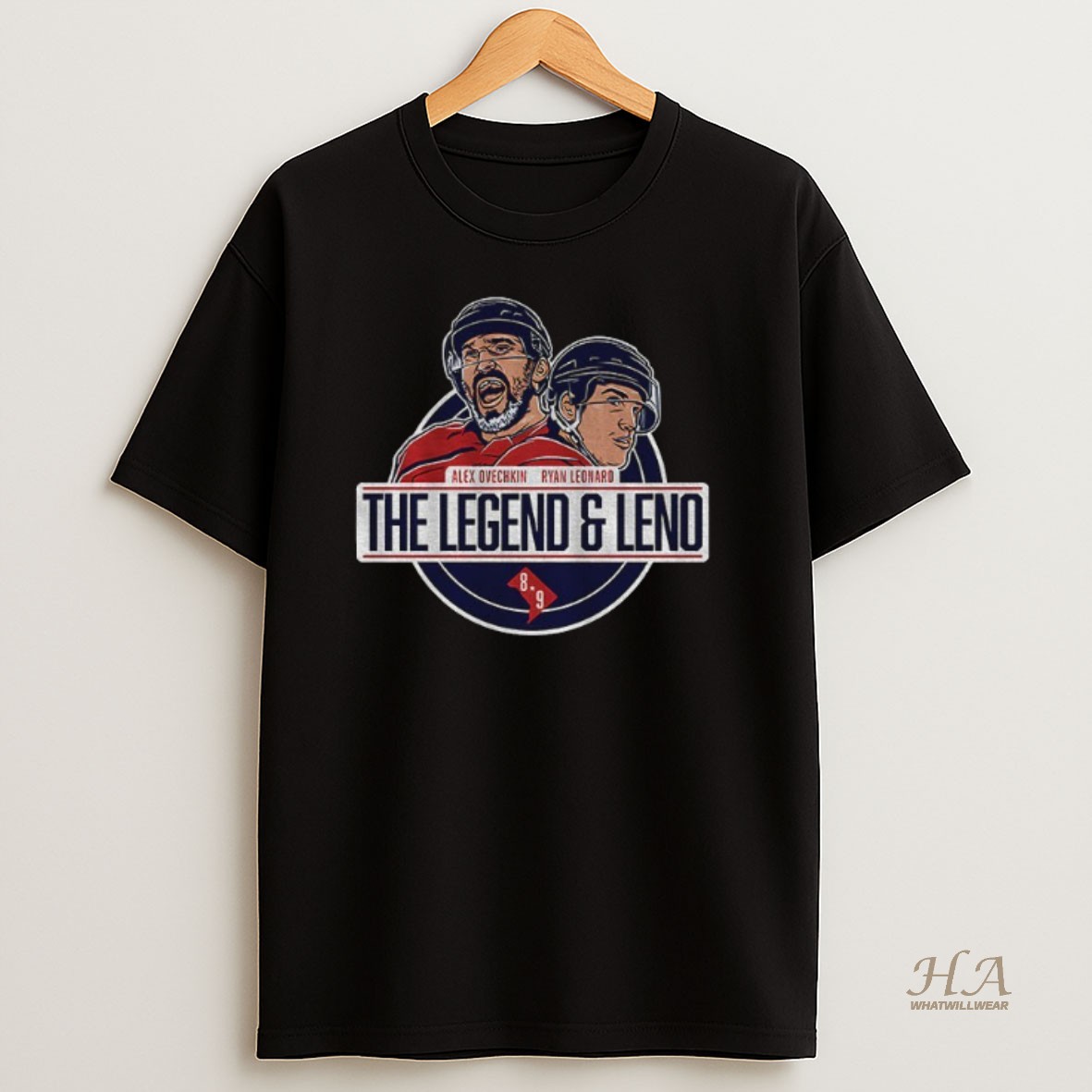 Official Alex Ovechkin And Ryan Leonard Washington Capitals Hockey The Legend And Leno Shirt