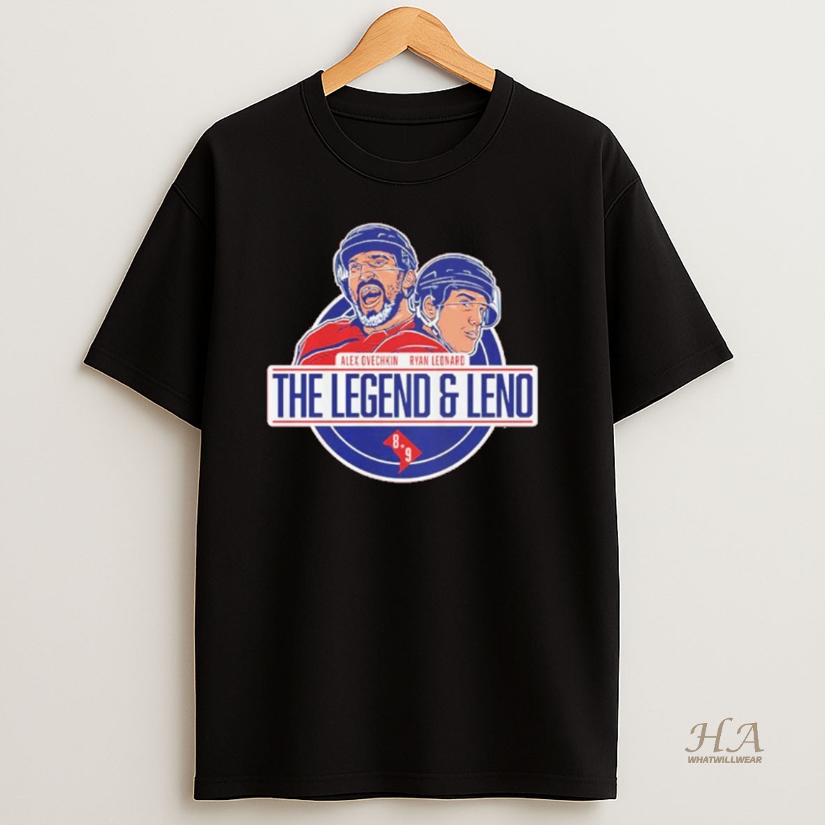 Official Alex Ovechkin And Ryan Leonard Washington Capitals Nhl Legend Leno Shirt