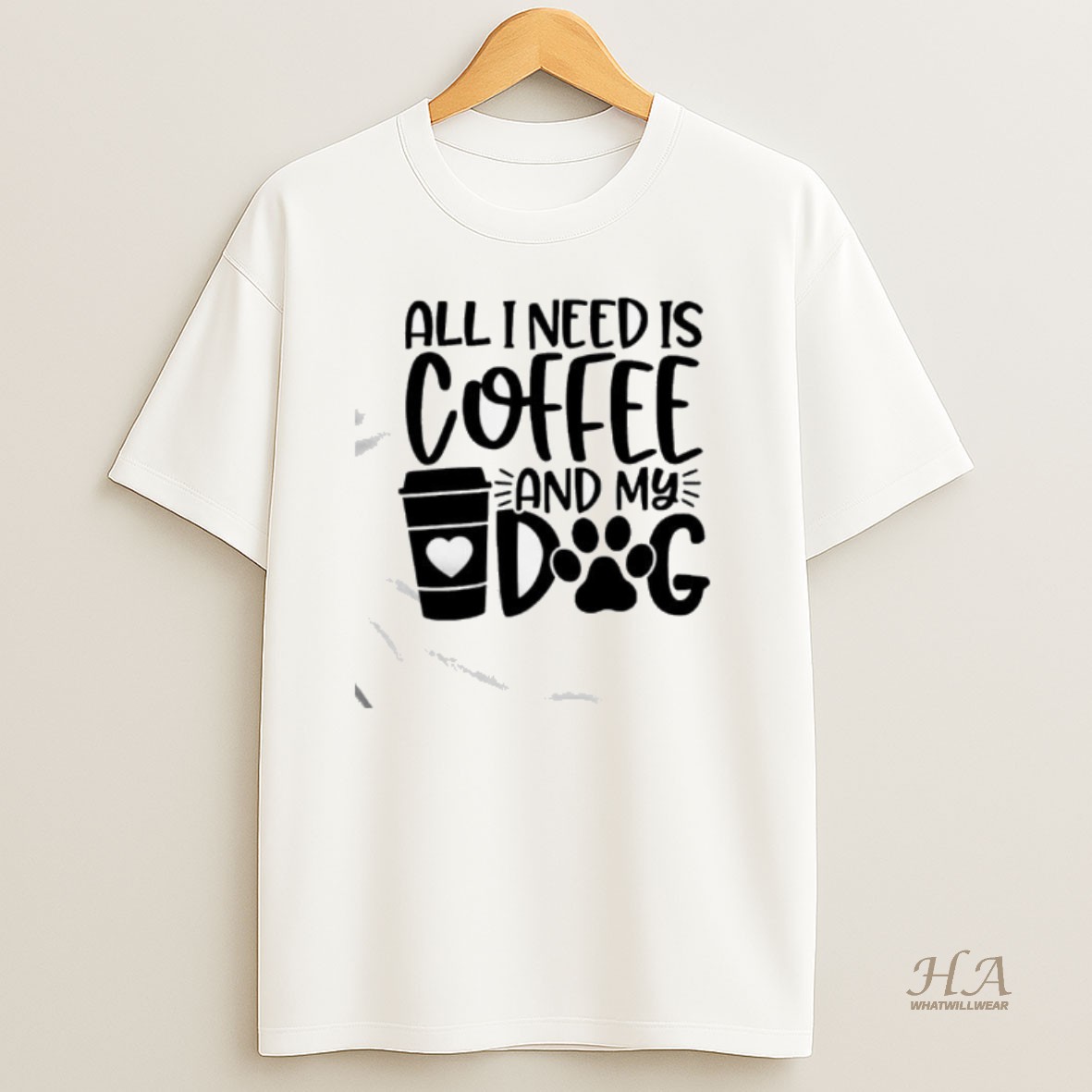 Official All I Need Is Coffee And My Dog Shirt