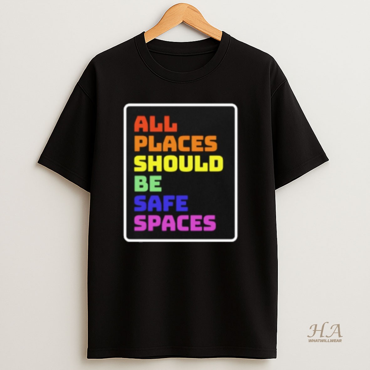 Official All Places Should Be Safe Spaces Vintage T Shirt