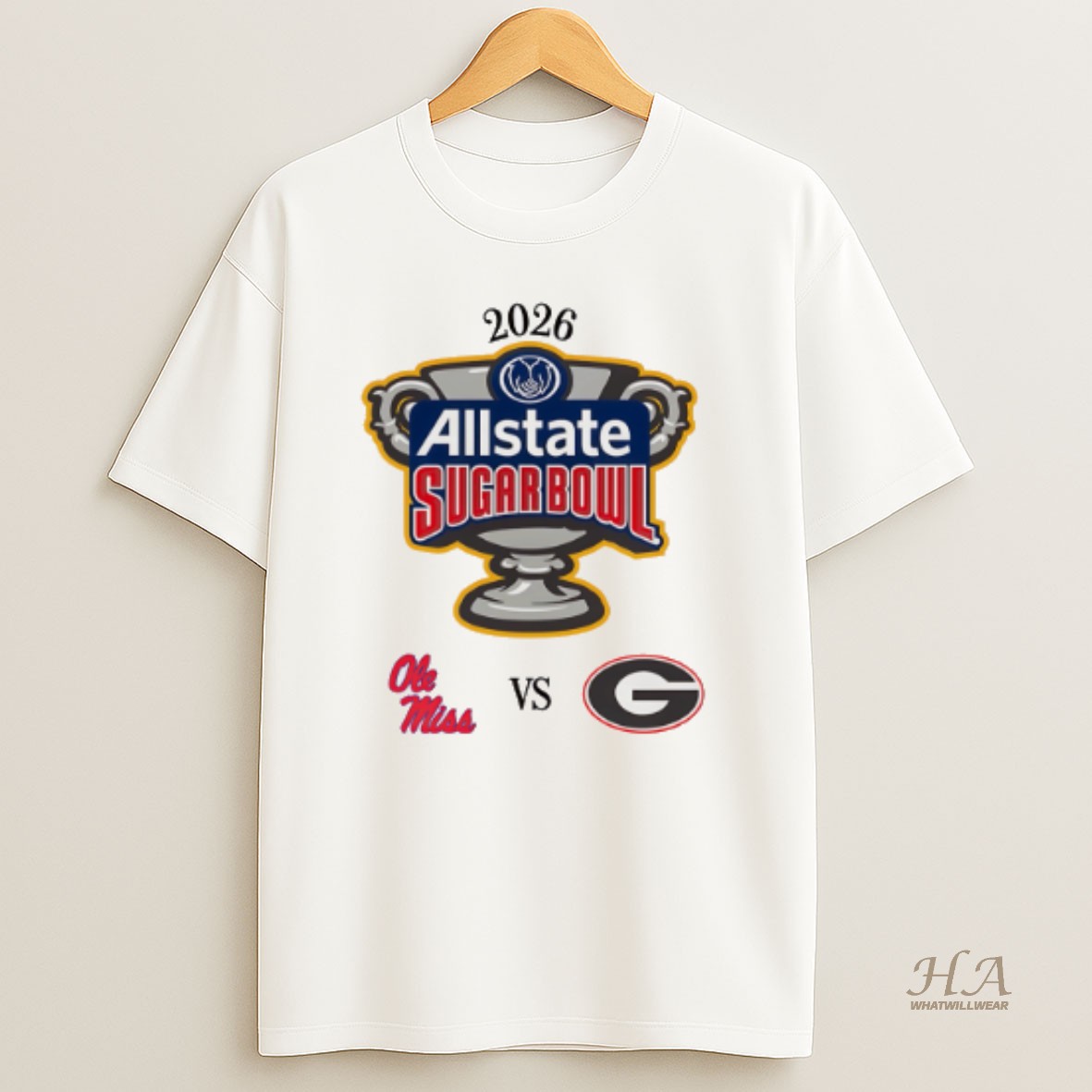 Official Allstate Sugar Bowl 2026 Ole Miss Vs Georgia T Shirt