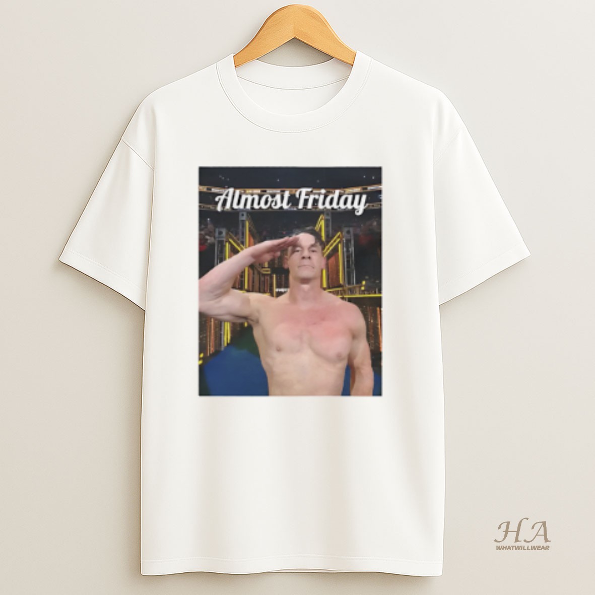 Official Almost Friday John Cena Salute T Shirt