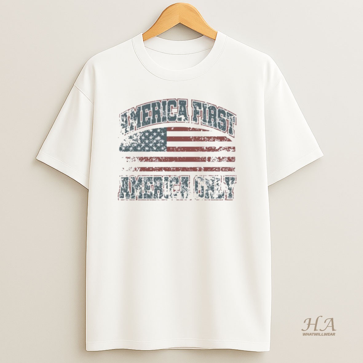 Official America First America Only Vintage Shirt