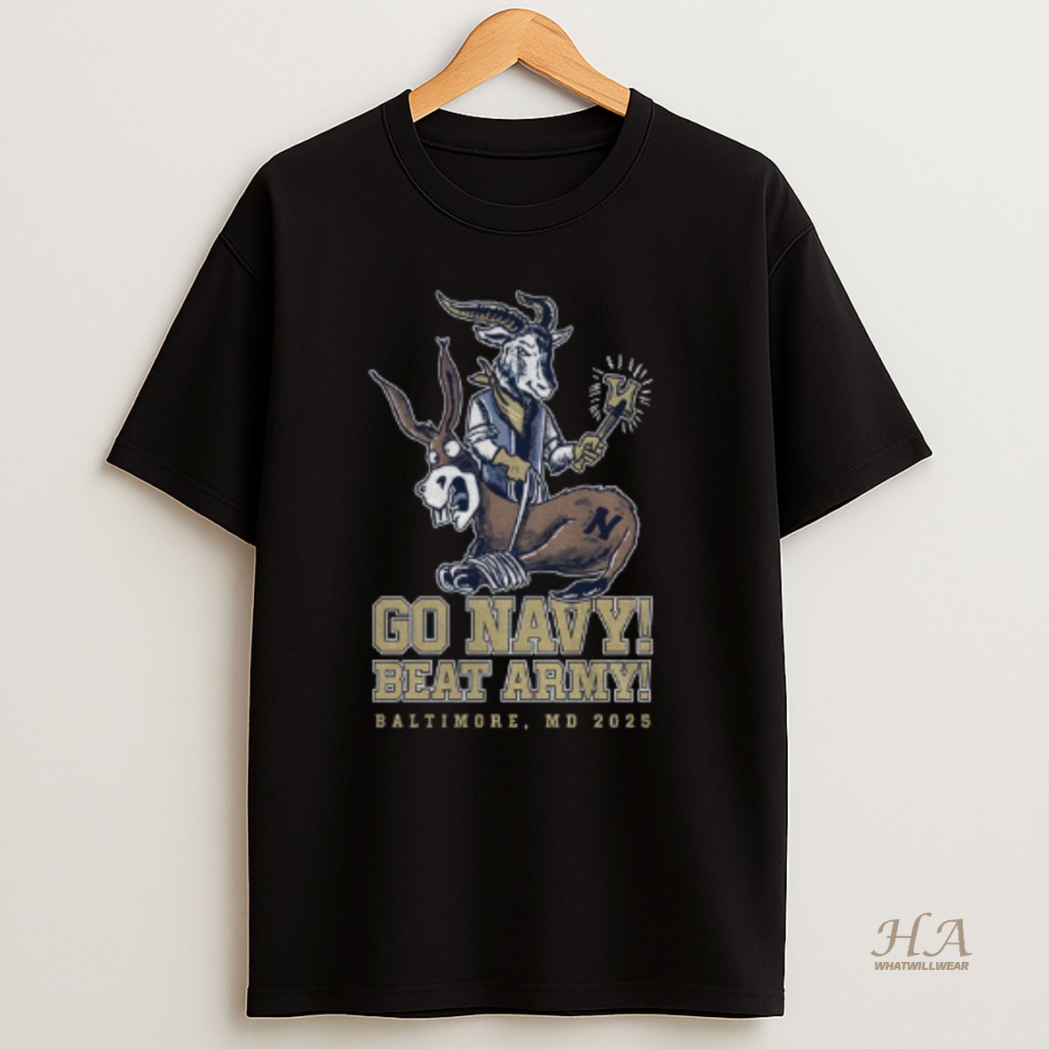 Official America Game Go Navy Beat Army Baltimore Md 2025 T Shirt