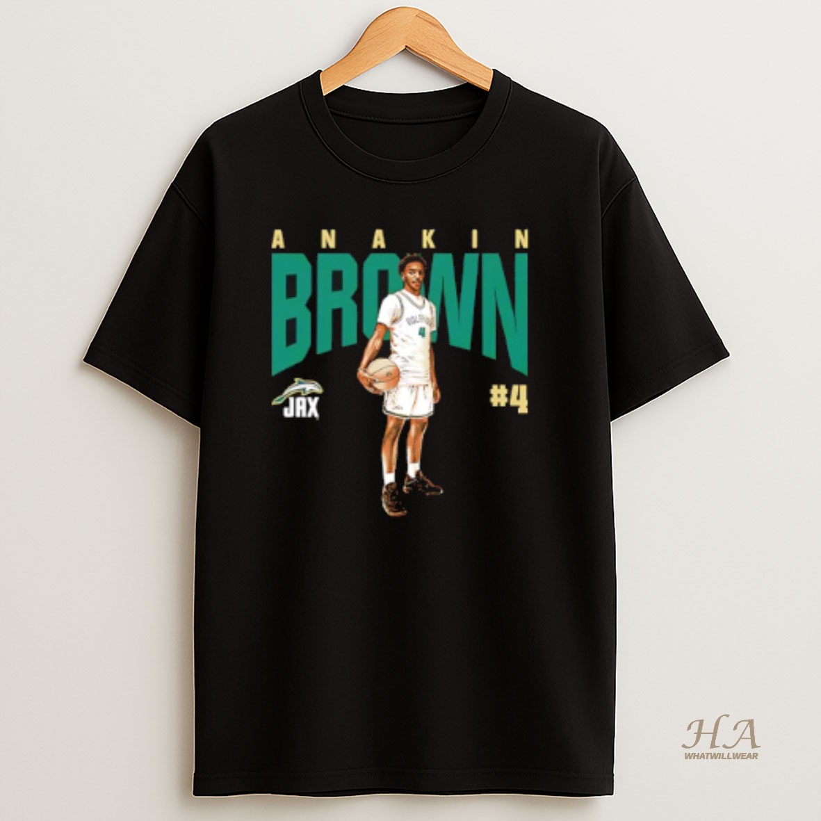 Official Anakin Brown Jacksonville Basketball Ncaa Graphic T Shirt