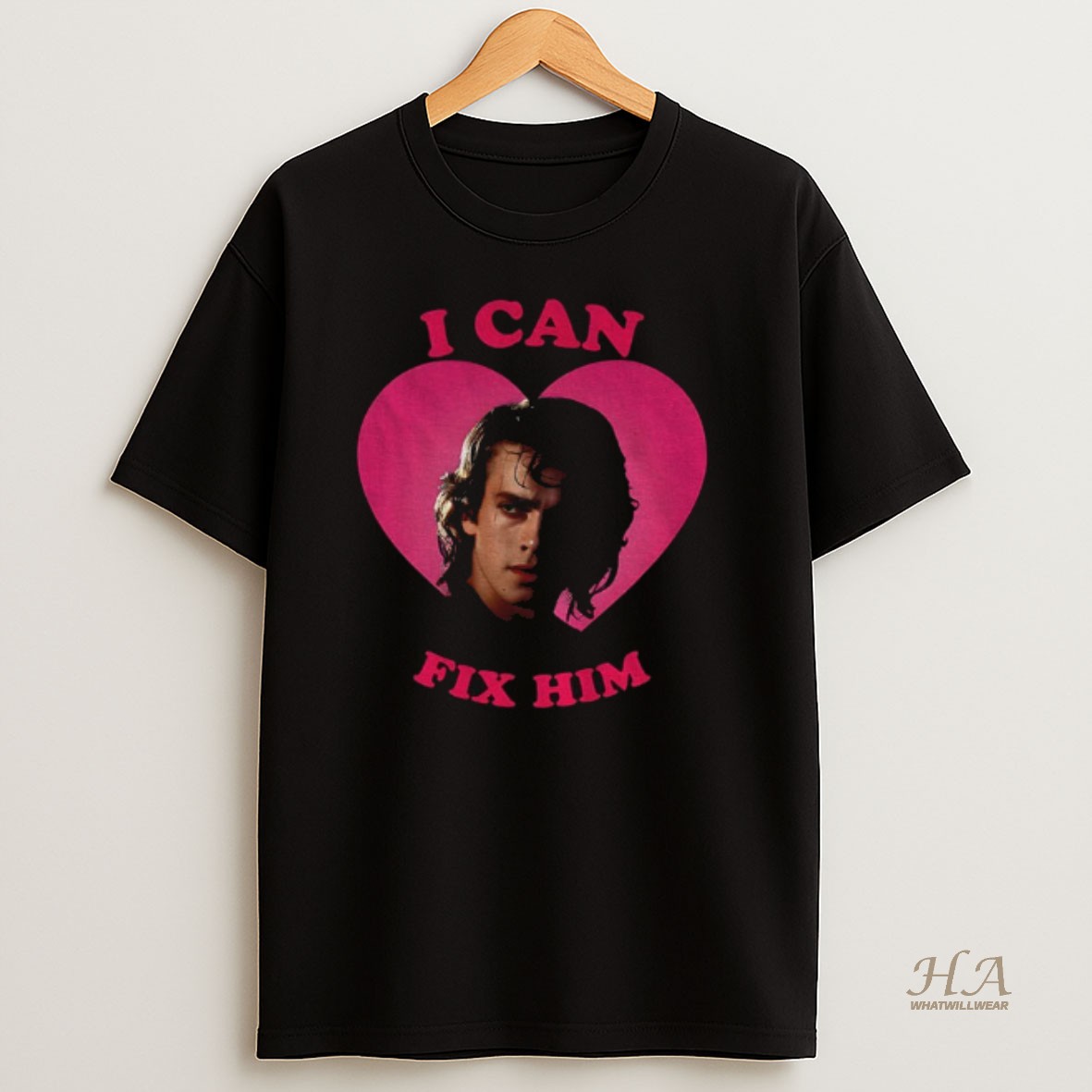 Official Anakin Skywalker I Can Fix Him Pink Heart T Shirt