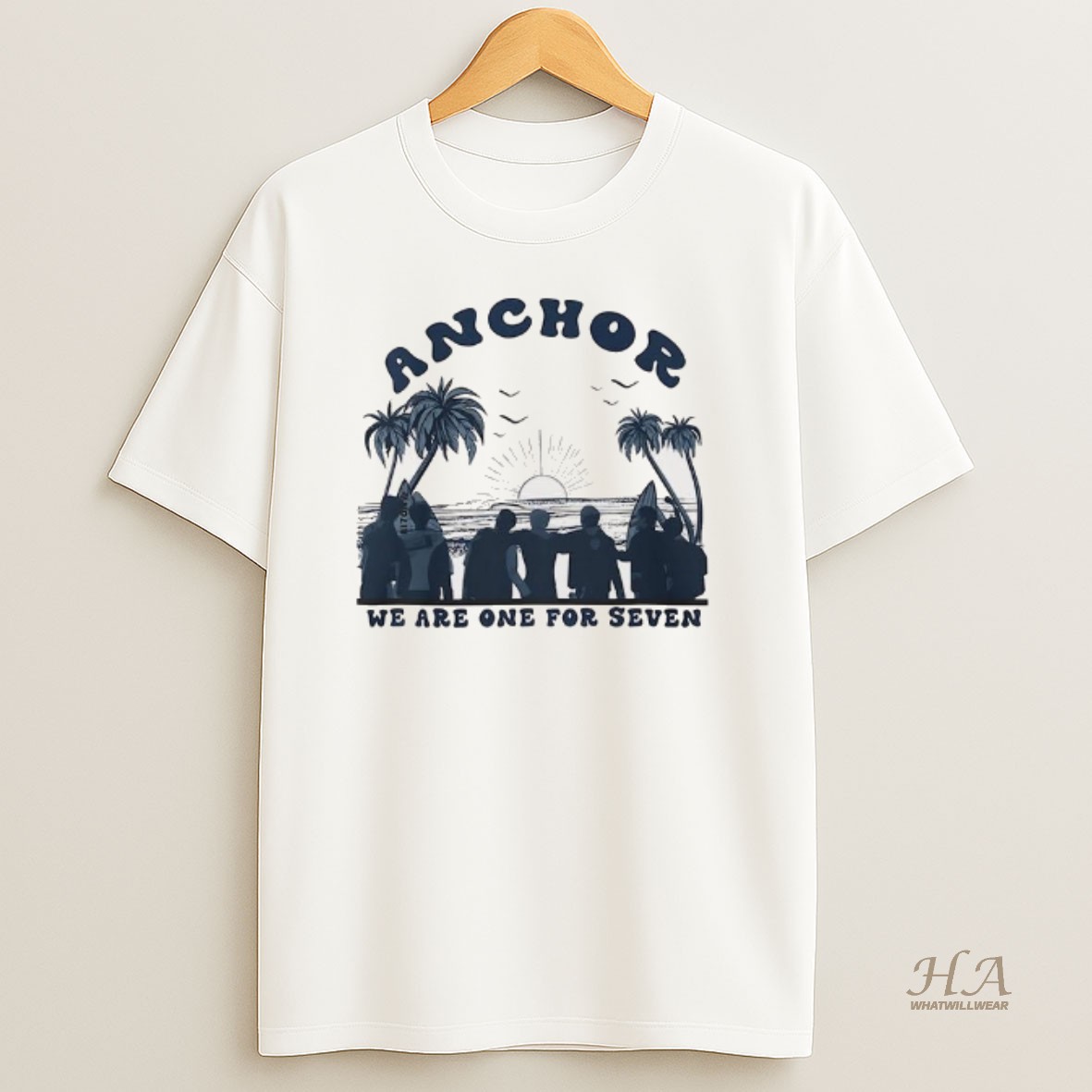 Official Anchor We Are One For Seven T Shirt
