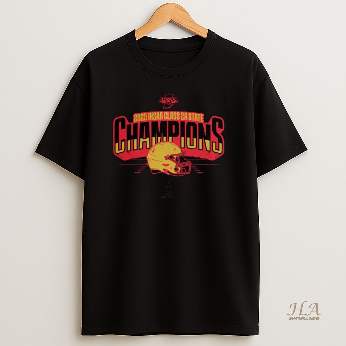 Official Andrean 2025 Ihsaa Football Class 2a State Champions T Shirt