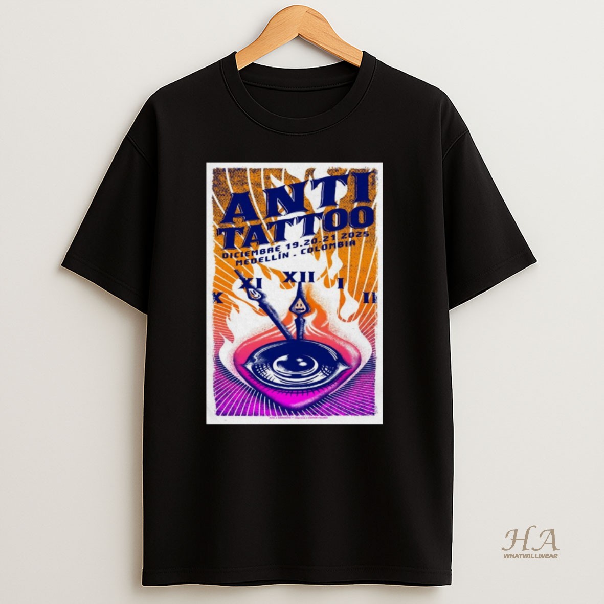 Official Anti Tattoo December 19 21 2025 Medellin Co T Shirt