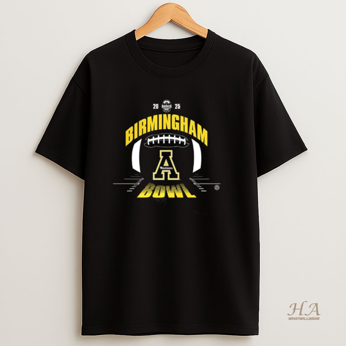 Official Appalachian State Mountaineers 2025 Birmingham Bowl T Shirt