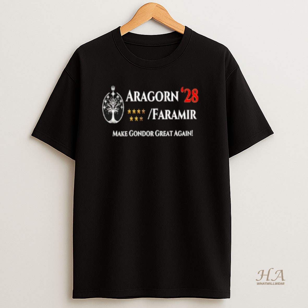 Official Aragorn Faramir President 2028 Make Gondor Great Again T Shirt