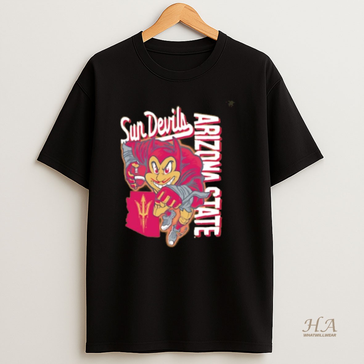 Official Arizona State Sun Devils Mascot Running 26 T Shirt