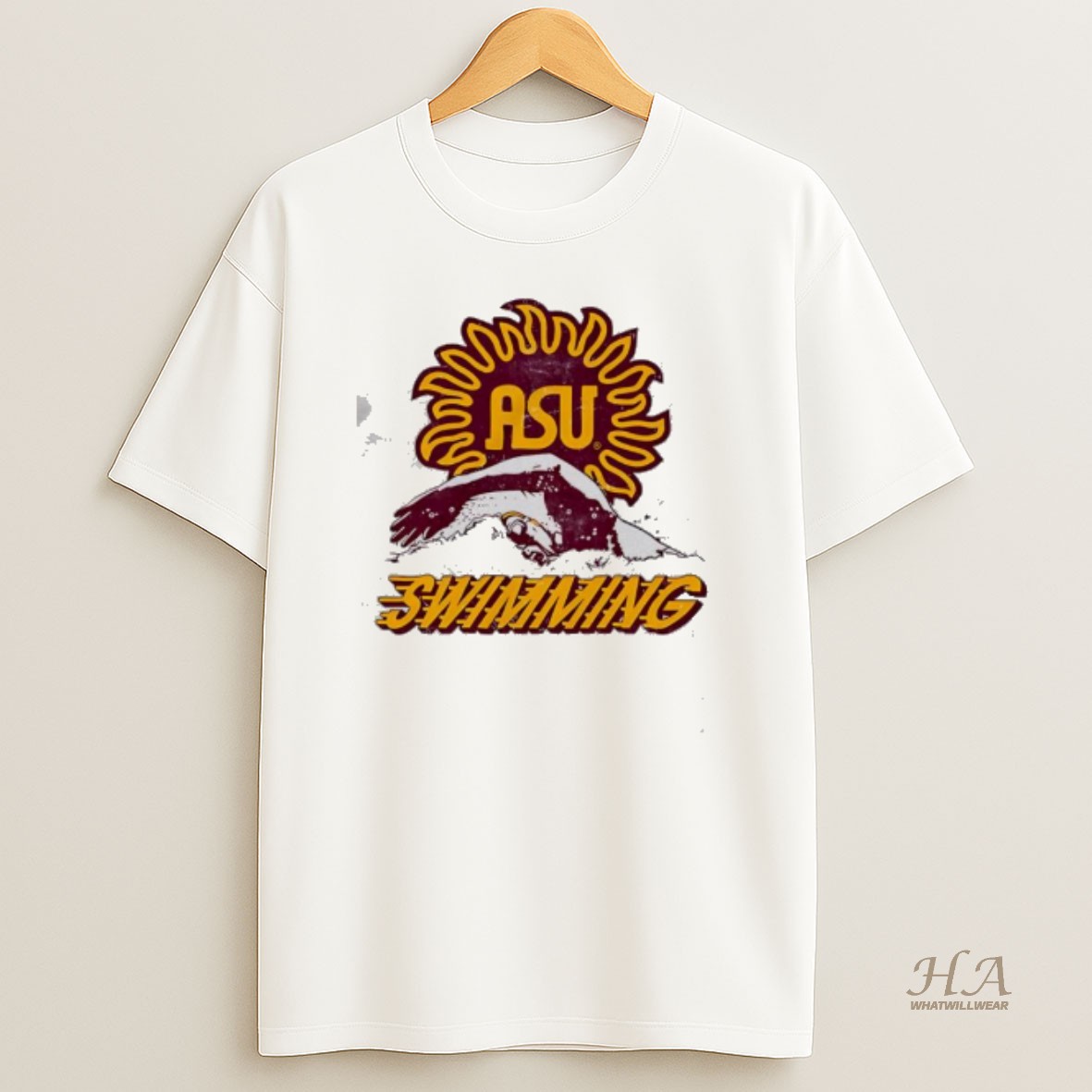 Official Arizona State Swimming T Shirt