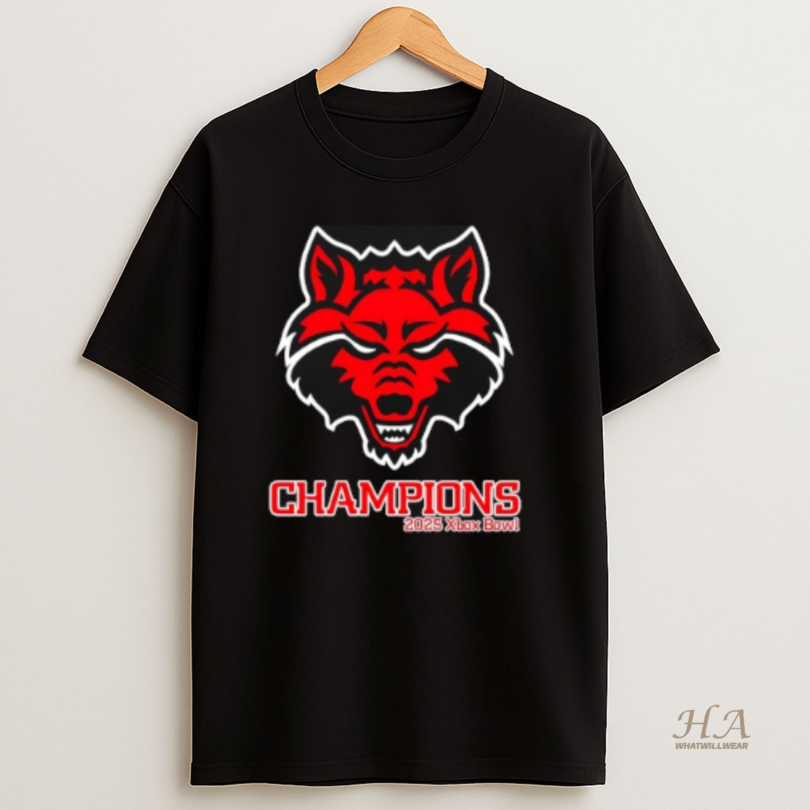 Official Arkansas State Red Wolves 2025 Xbox Bowl Champions Classic T Shirt