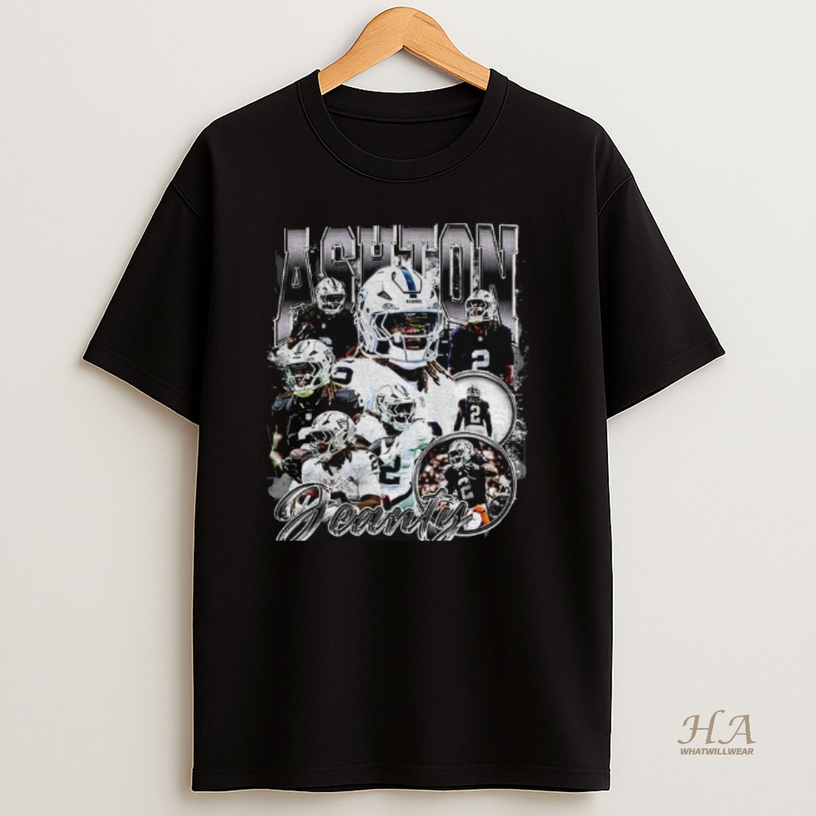 Official Ashton Jeanty Las Vegas Raiders Nfl Football Vintage T Shirt
