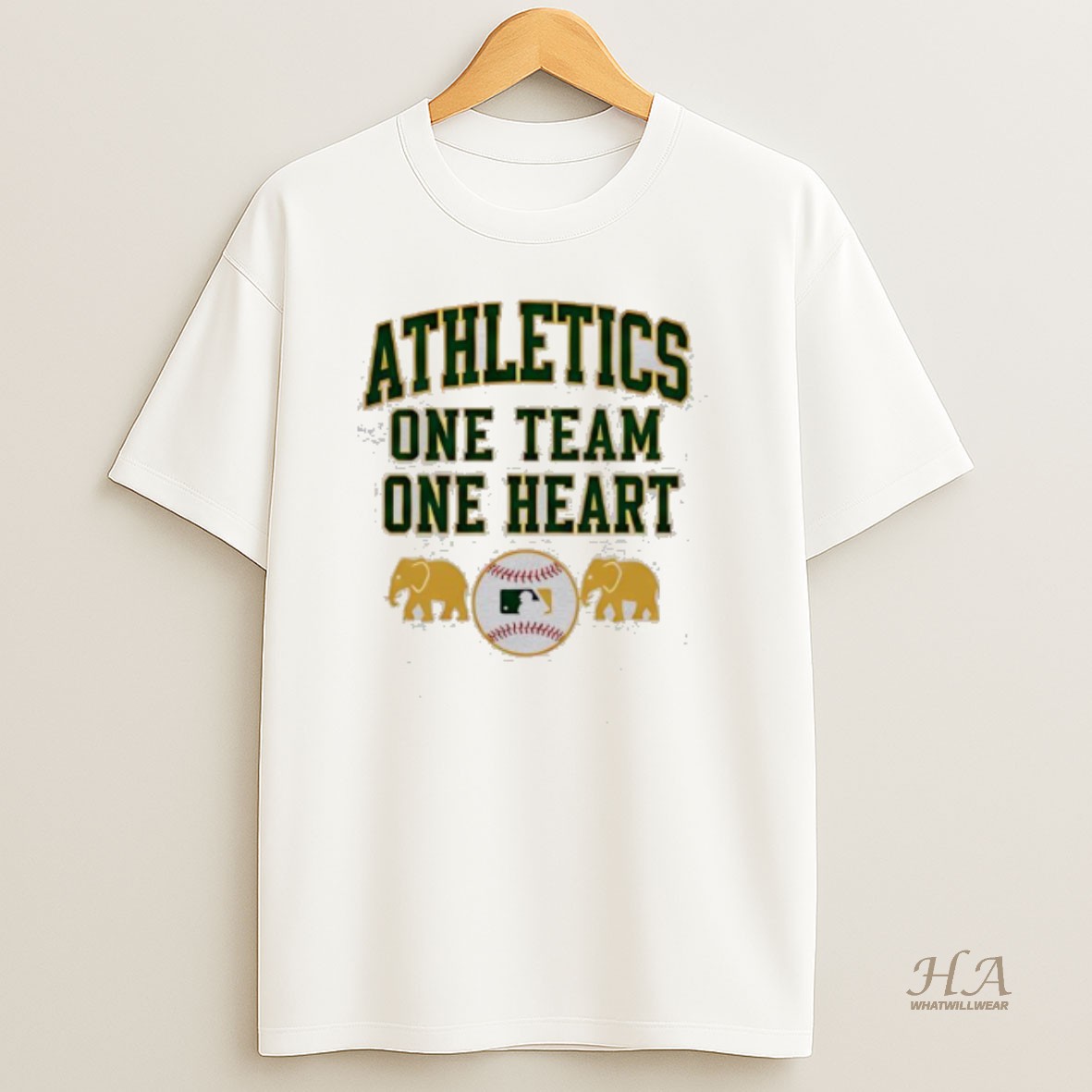 Official Athletics One Team One Heart Mlb T Shirt