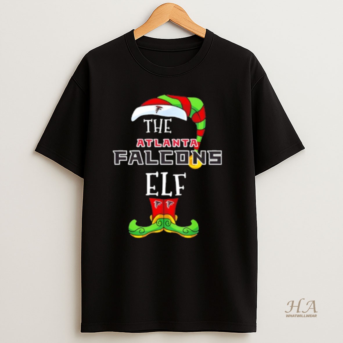 Official Atlanta Falcons Christmas Elf T Shirt