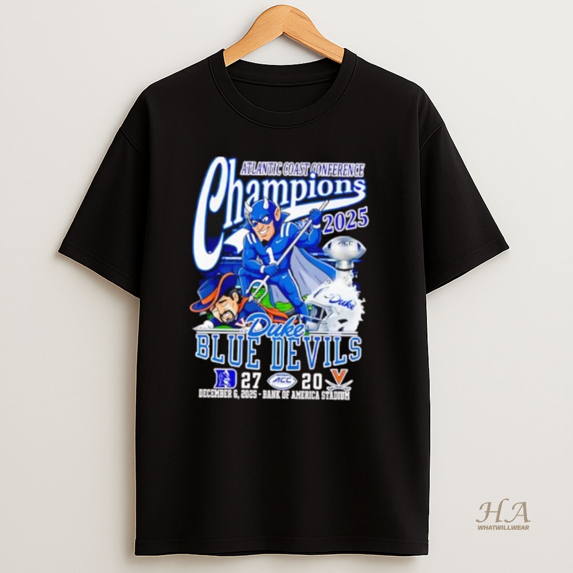 Official Atlantic Coast Conference Champions 2025 Duke Blue Devils Winner Shirt