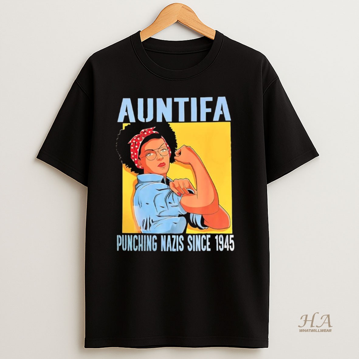 Official Auntifa Punching Nazis Since 1945 Shirt