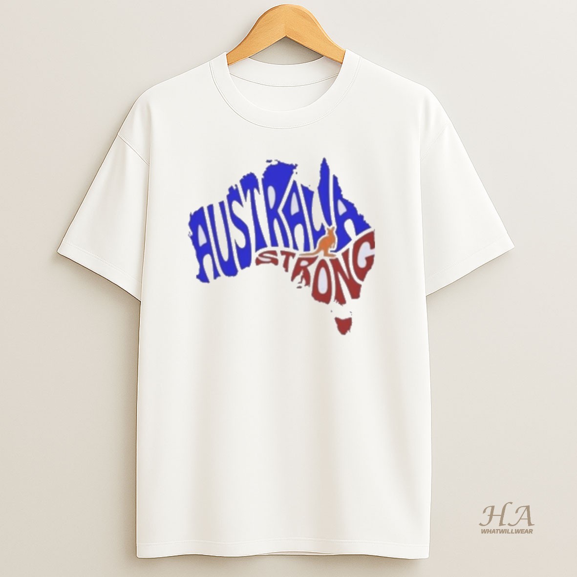 Official Australia Strong Map Bondi Beach T Shirt