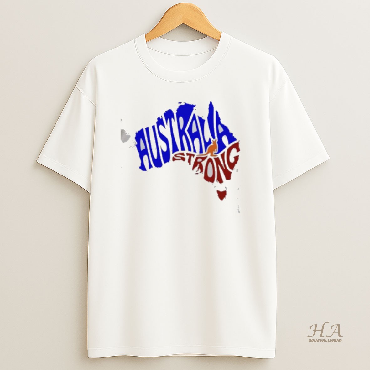 Official Australia Strong Map T Shirt