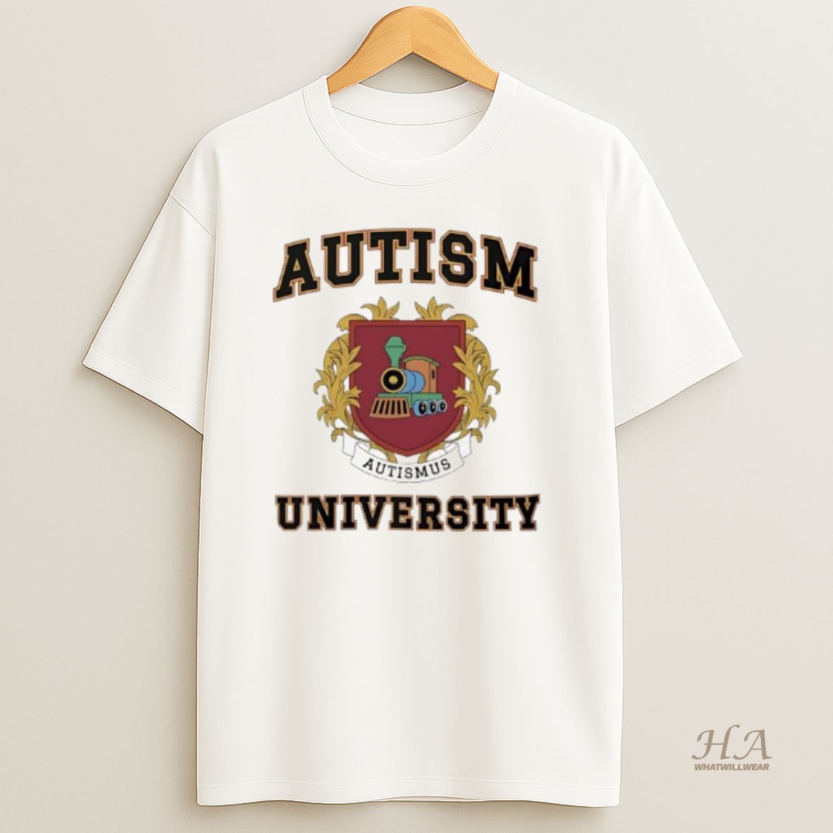 Official Autism University Coat Of Arms T Shirt