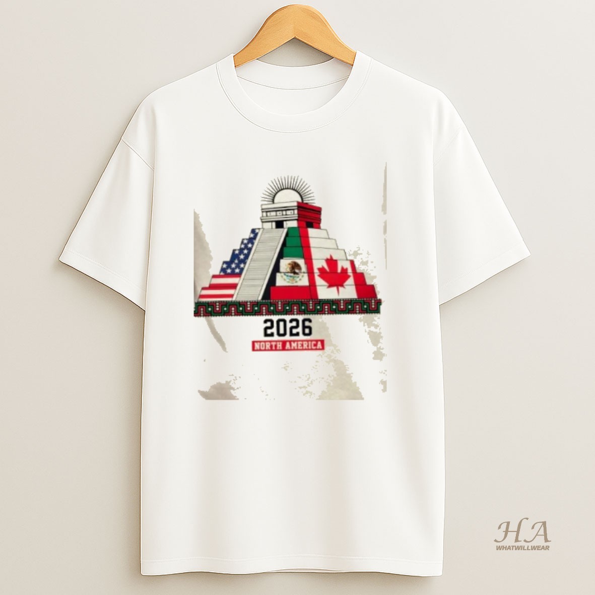 Official Aztec Temple North America Soccer 2026 T Shirt