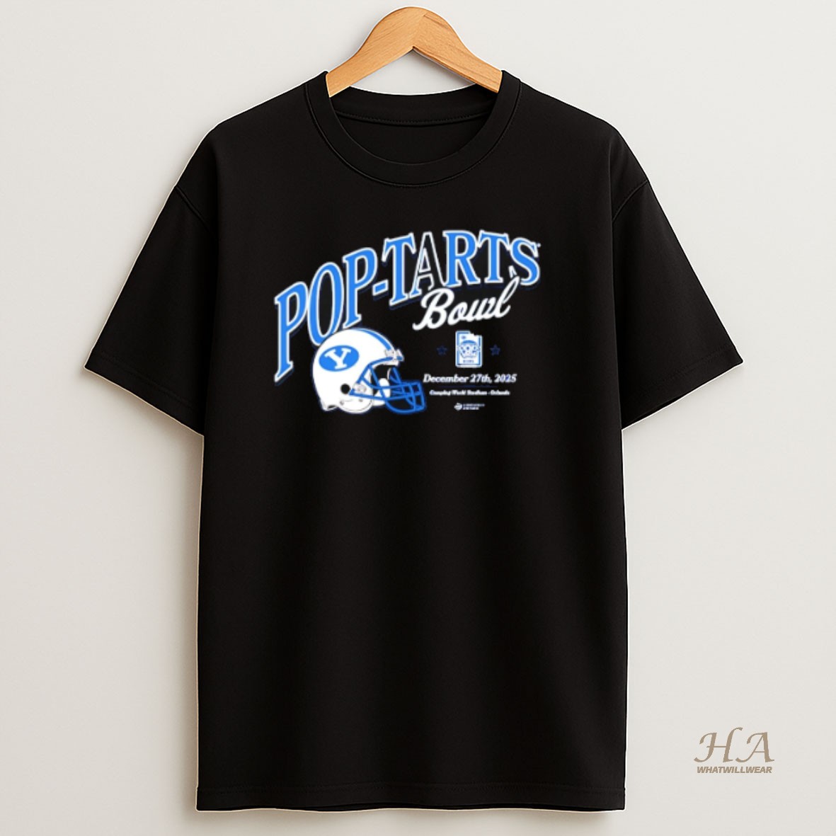 Official Byu Cougars 2025 Pop Tarts Bowl Helmet Shirt