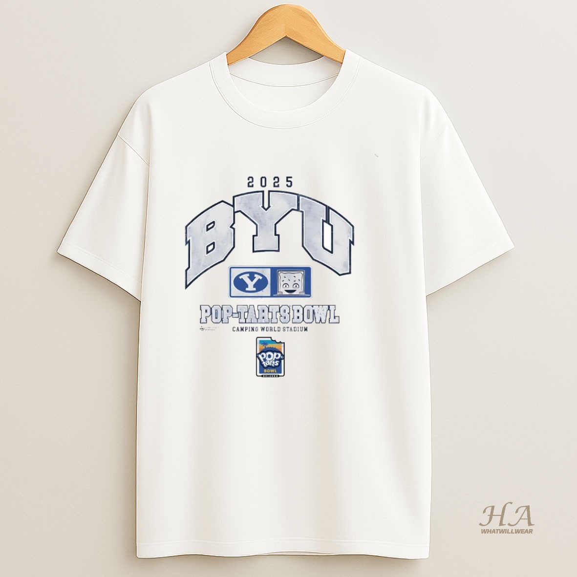 Official Byu Cougars 2025 Pop Tarts Bowl Stadium T Shirt