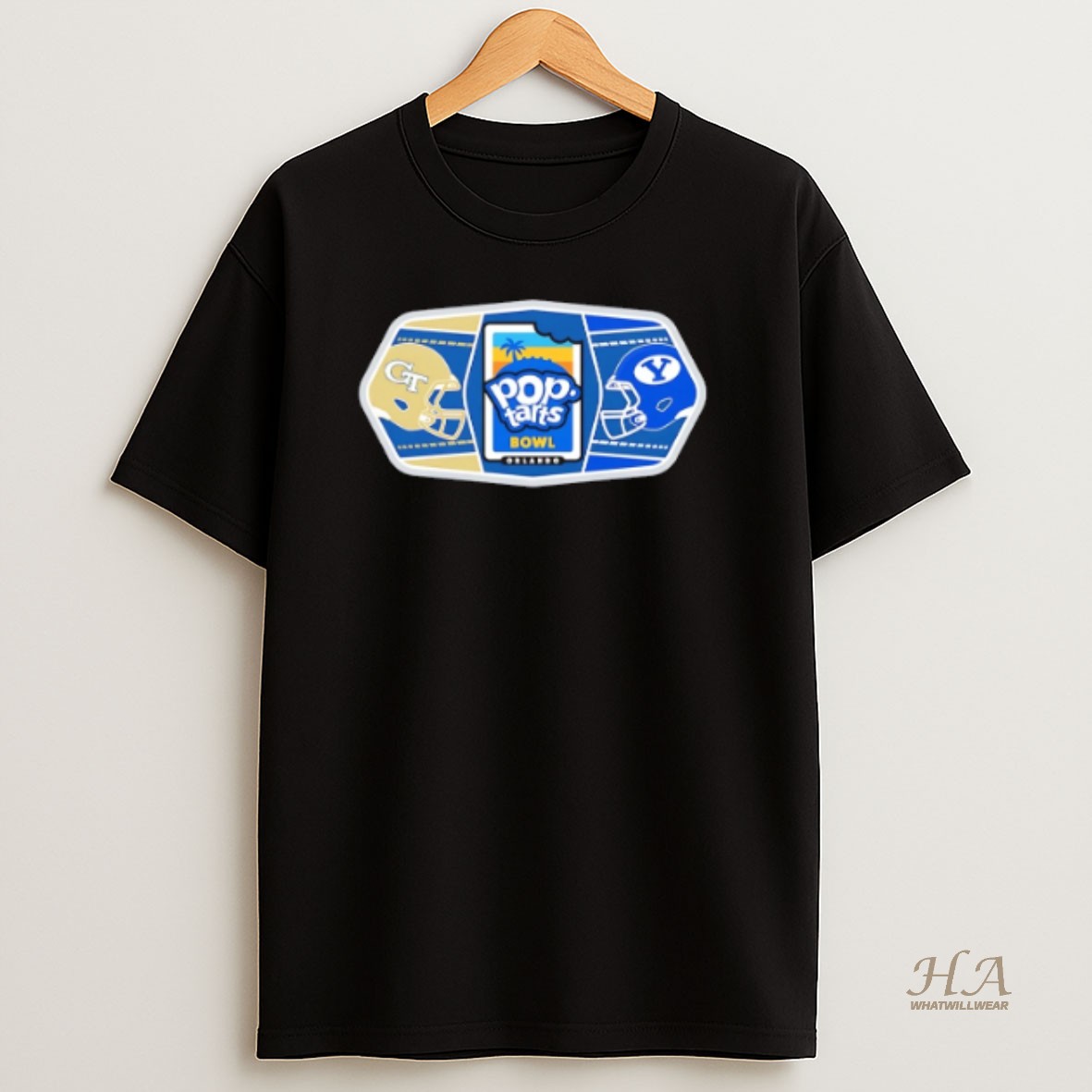 Official Byu Cougars Vs Georgia Tech Yellow Jackets 2025 Pop Tarts Bowl Helmets Shirt