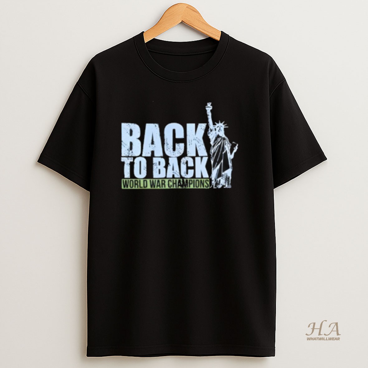 Official Back To Back World War Champions T Shirt