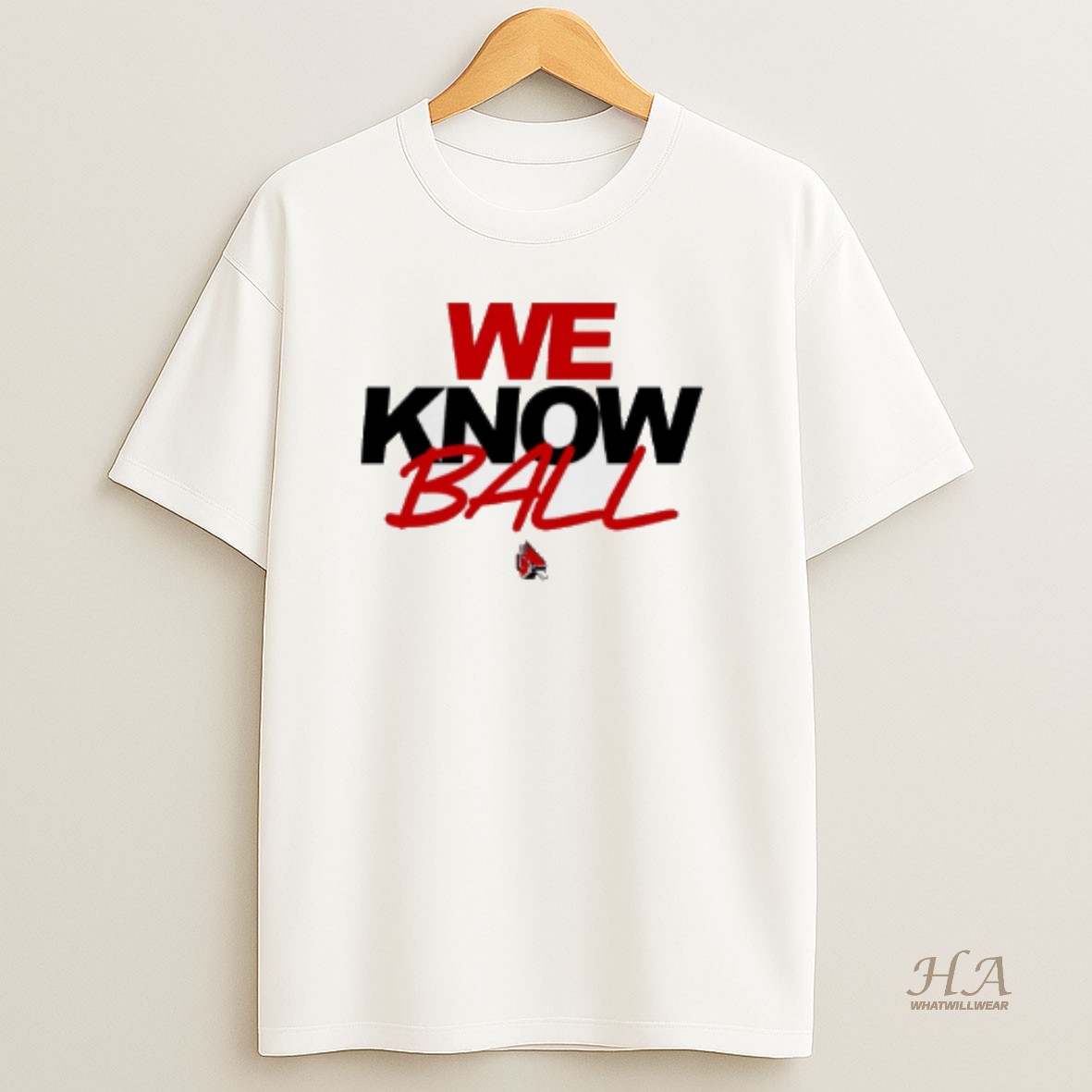 Official Ball State We Know Ball T Shirt