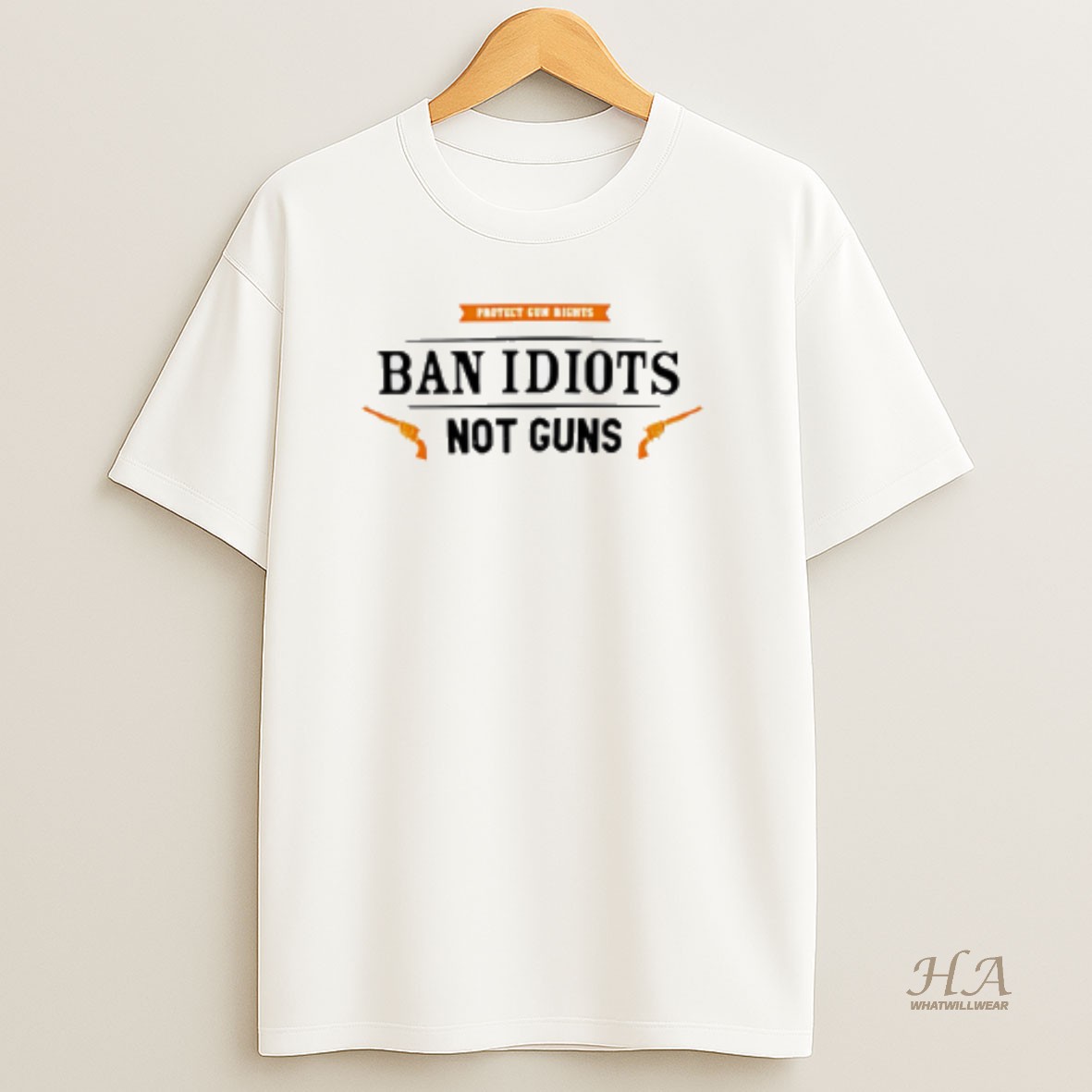 Official Ban Idiots Not Guns T Shirt