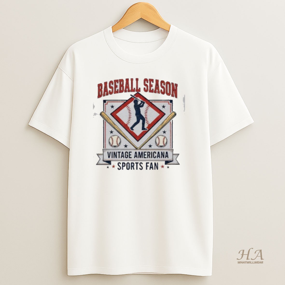 Official Baseball Season Vintage Americana Sports Fan Graphic T Shirt