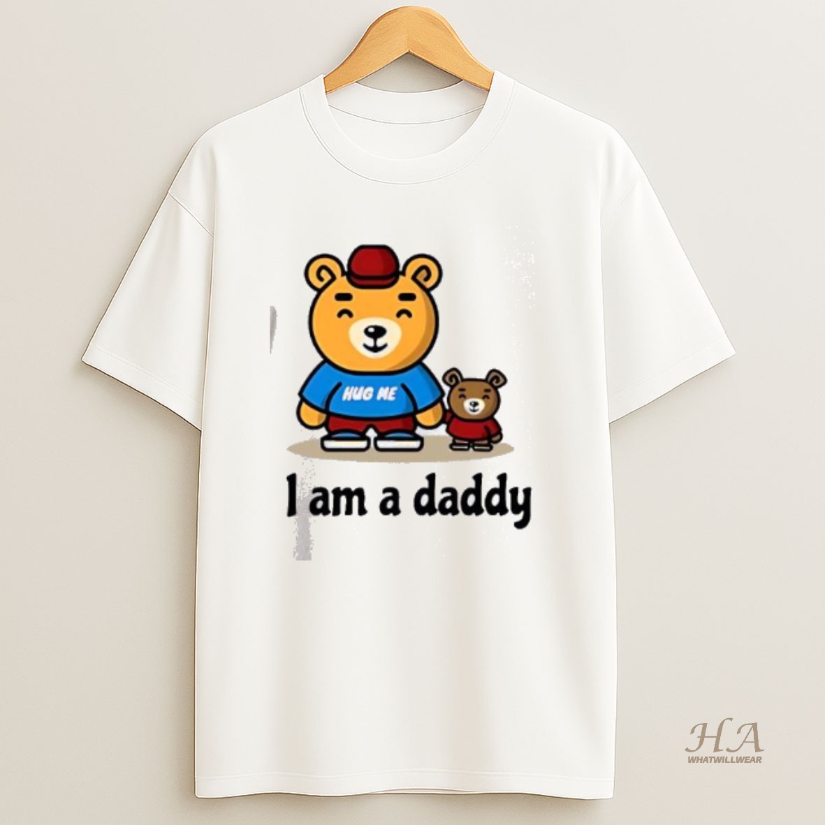 Official Bear Hug Me I Am A Daddy Cartoon Shirt