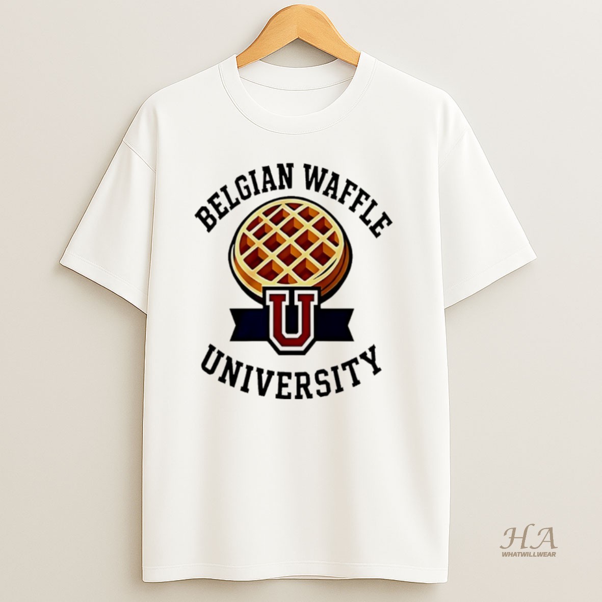 Official Belgian Waffle University Logo Christmas T Shirt
