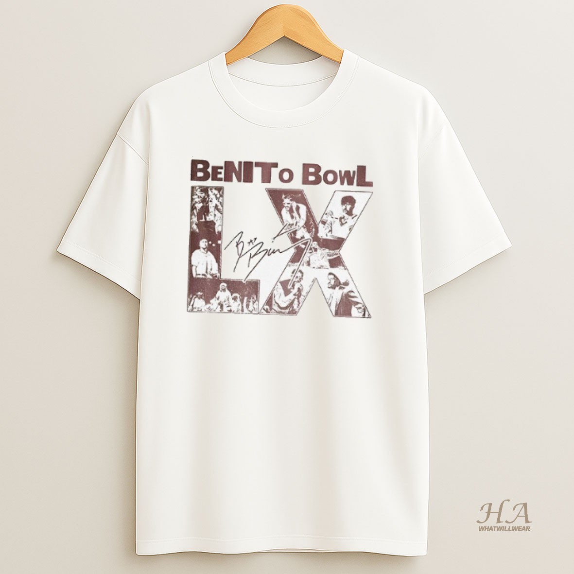 Official Benito Bowl 2026 Football Lix Bad Bunny Signature T Shirt