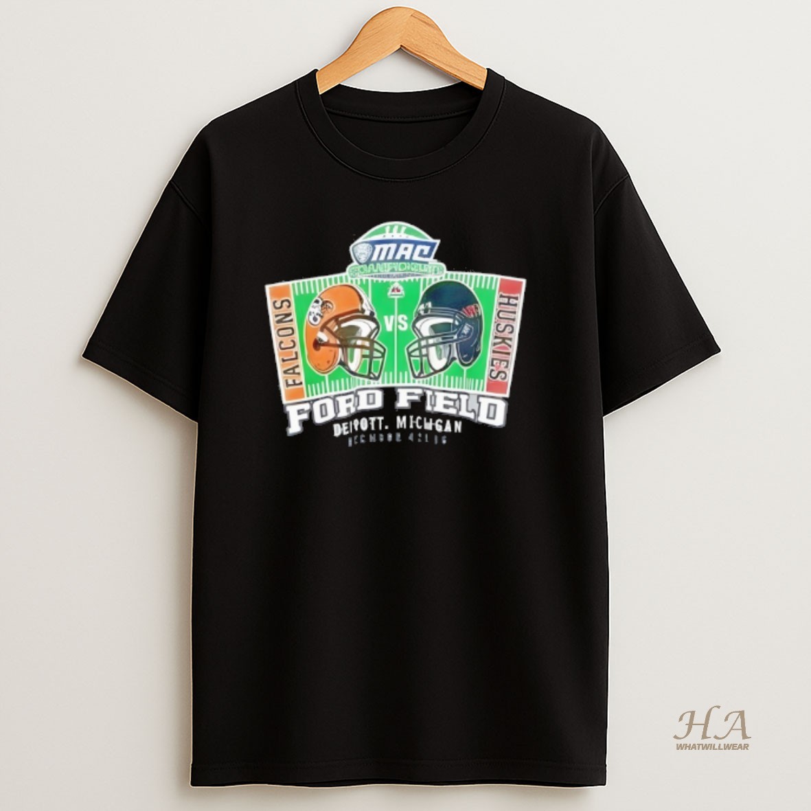 Official Big Cat Mac Championship Falcons Vs Huskies Detroit T Shirt