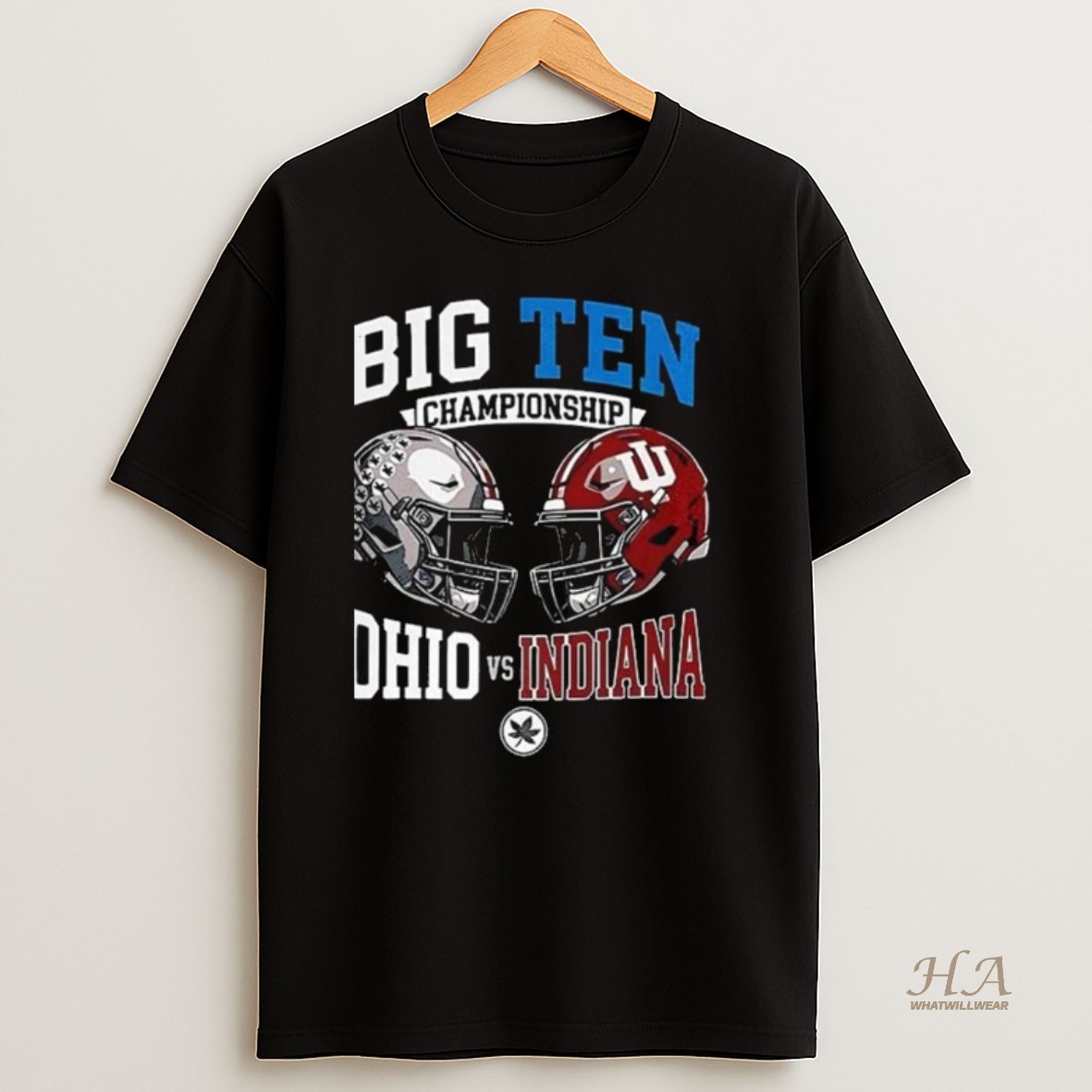Official Big Ten Championship Ohio State Vs Indiana Helmet Long Sleve Shirt