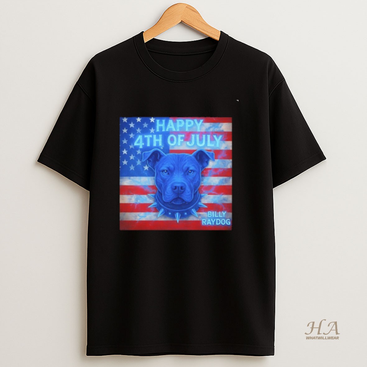 Official Billy Raydog 4th Of July American Flag T Shirt