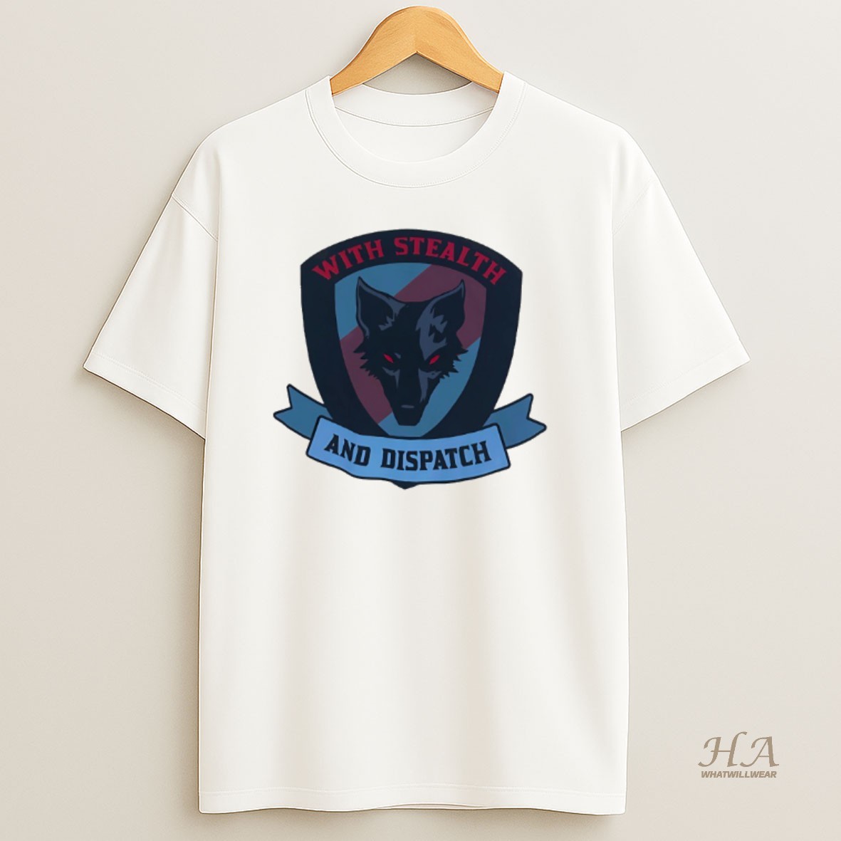 Official Black Dog With Stealth And Dispatch T Shirt