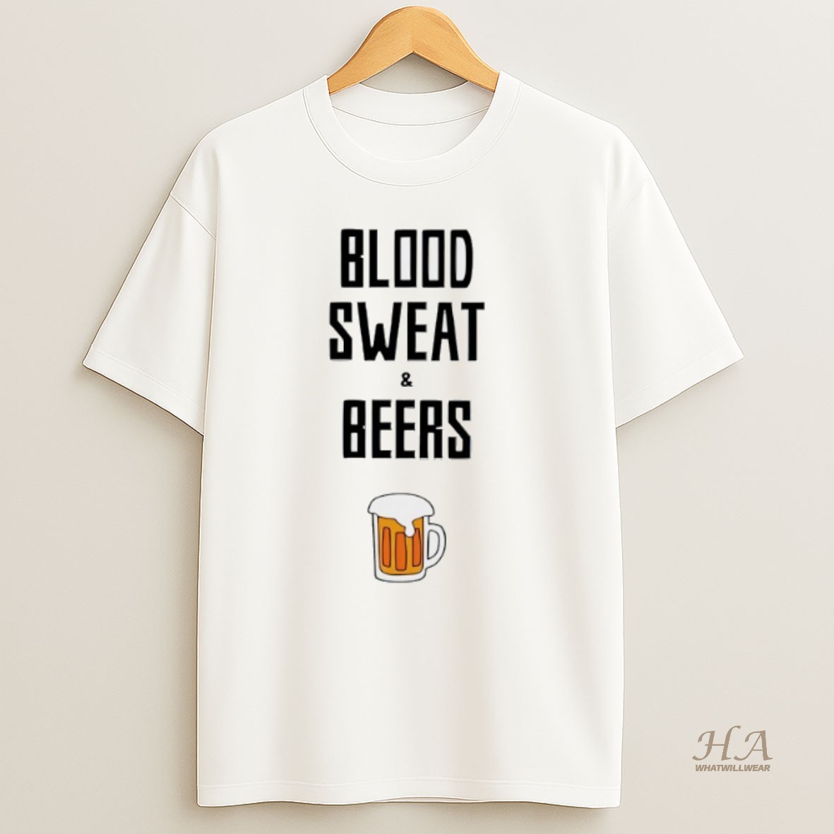 Official Blood Sweat And Beers Shirt