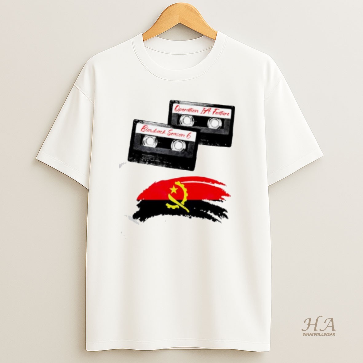 Official Blowback Season 6 Podcast Operation Ia Feature Angola Flag T Shirt