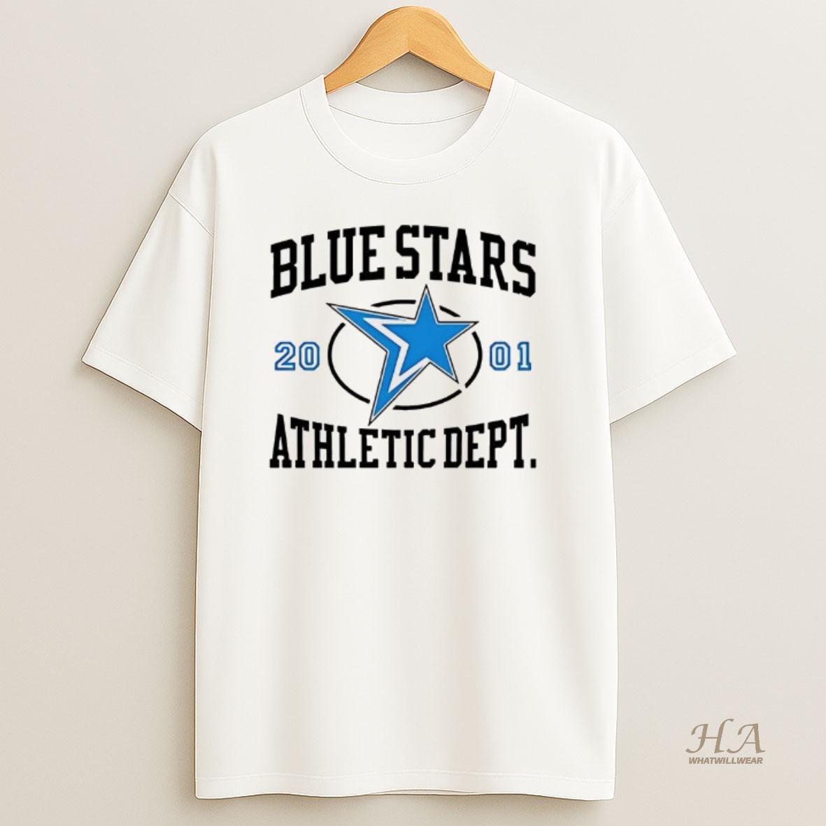 Official Blue Stars Athletic 2001 Retro T Shirt