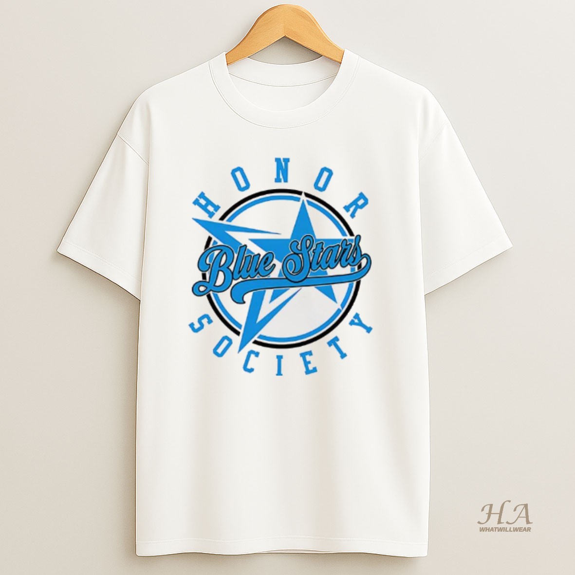 Official Blue Stars Honor Society Logo T Shirt