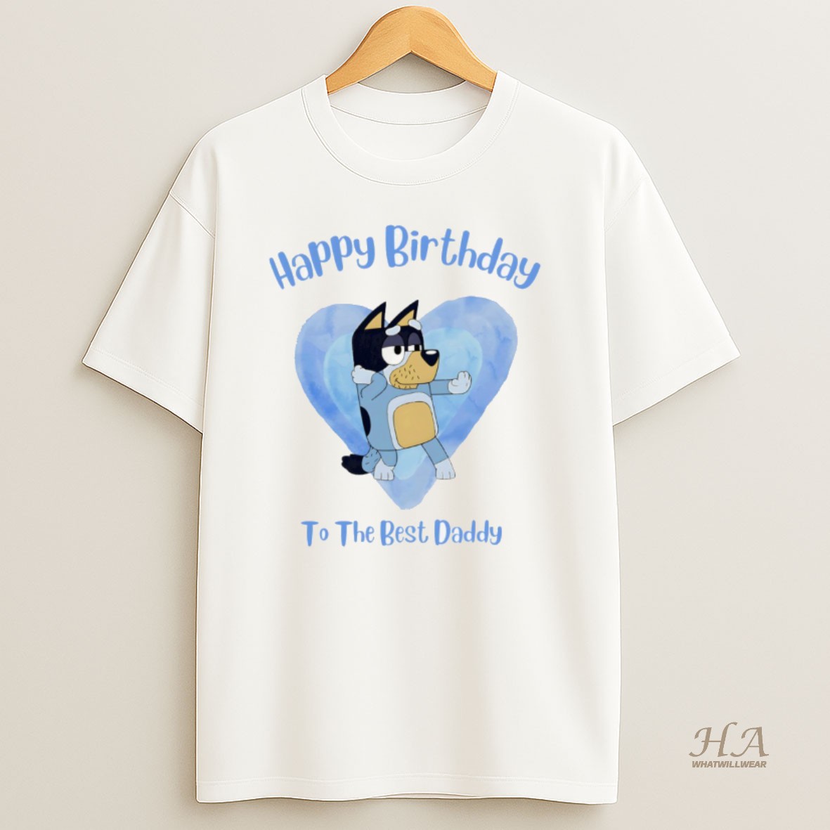 Official Bluey Dad Happy Birthday To The Best Daddy Shirt